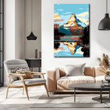 Malen nach Zahlen Berg Toblerone