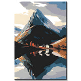 Malen nach Zahlen Norway Berg Landschaft