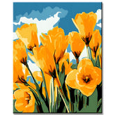 Malen nach Zahlen Blumen Narzissen