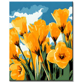 Grind nach Zahlen Blumen Daffodils