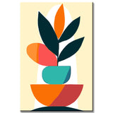 Malen nach Zahlen Abstrakter Tropen Naturstapel