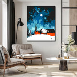 Malen nach Zahlen Polarlichter Aurora Nacht