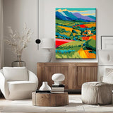 Painting by Numbers Colorful Mountain Landscape