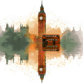 Malen nach Zahlen London in Aquarell