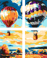 Grind after the big balloon and emotions 4-piece Versand from DE