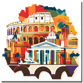 Painting by Numbers World City Skylines - Rome Shipping from DE