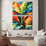 Malen nach Zahlen Tropical art design 2-piece Versand from DE