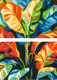 Malen nach Zahlen Tropical art design 2-piece Versand from DE