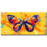 Malen nach Zahlen Kunst Riesiger Bunter Schmetterling