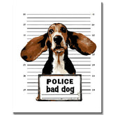 Painting by Numbers Art Criminal Dog with Flying Ears