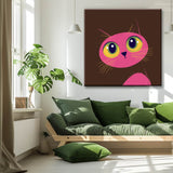 Paint by Numbers Art Pink Panther Head