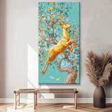 Grind nach Zahlen Hirsch mit Baumgeweih