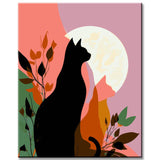 Grind after Zahlen Katzen bei Nacht Kunst