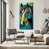 Malen nach Zahlen Kunst Malerei Pferd Portrait farbig