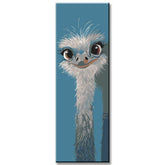 Paint by Numbers Art Painting Ostrich Bird Panorama