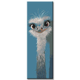 Paint by Numbers Art Painting Ostrich Bird Panorama