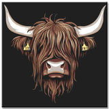 Malen nach Zahlen Highland Hochland Rind Kopf