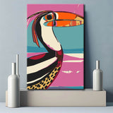 Malen nach Zahlen Fliegender roter Papagei Polygon Versand aus DE