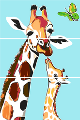 Grinding around the Giraffe with bent neck 3-piece Versand from DE