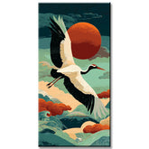 Painting by numbers crane in Chinese style Shipping from DE