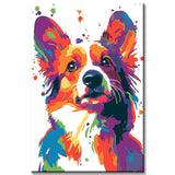 Malen nach Zahlen Pop Art Hund