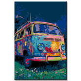 Painting by Numbers Retro Van VW Bulli Shipping from DE