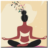 Malen nach Zahlen Kunst Sitzmeditation