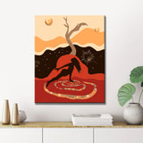 Malen nach Zahlen Kopfstand Yoga Kunst