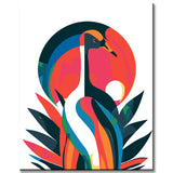 Malen nach Zahlen Regenbogengänse