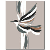 Malen nach Zahlen Inspirierter Boho-Vogel