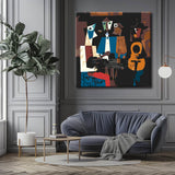 Malen nach Zahlen Kunst 3 Musiker