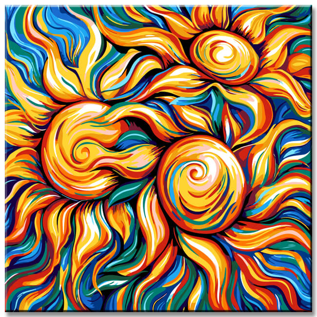 Malen nach Zahlen Kinder der Sonne I