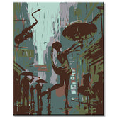 Malen nach Zahlen Das Leben ist ein Tanz im Regen