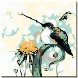 Malen nach Zahlen Moderne Kunst Vögel II