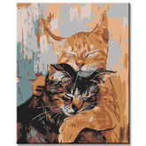 Malen nach Zahlen Katzenfreunde