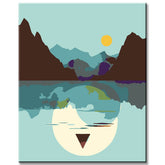 Malen nach Zahlen Kunst Sturm und Ruhe