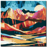 Malen nach Zahlen Kunst Wüstental