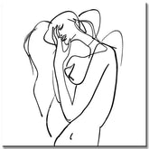 Malen nach Zahlen Minimalismus Strichkunst Frau III