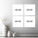 Folk Art on Wall Art – Stilvolle and Traditionelle Leinwandbilder für Ihre Wall Decoration, 4-part