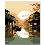 Wuzhen Wasserstadt - Malen nach Zahlen