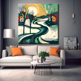 Malen nach Zahlen für Kinder Winter Malerei