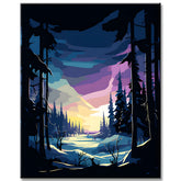 Malen nach Zahlen: Magical Polar Lighter