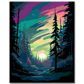 Malen nach Zahlen: Magical Polar Lighter