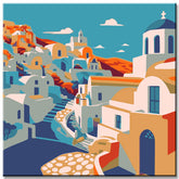 Malen nach Zahlen Griechenland Santorin