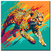 Gepard im Sprint - Malen nach Zahlen