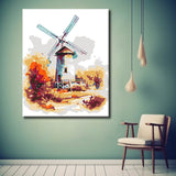 Painting by Numbers: Windmill I