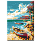 Malen nach Zahlen Malerei Ferien am Meer