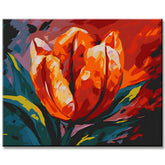 Bunter Tulpenkelch Malen nach Zahlen - Versand aus DE