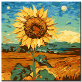 Malen nach Zahlen Sonnenblume Porträt