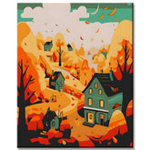Painting by Numbers: House in the Autumn Forest